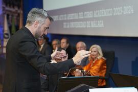 Santiago Jesús Otero Vela. Apertura del Curso Académico 2023/2024 de la Universidad de Málaga. Paraninfo. Septiembre de 2023