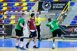 Partido Universidad de Rzeszow - Universidad del Miño. Categoría masculina. Campeonato Europeo Universitario de Balonmano. Antequera. Julio de 2017