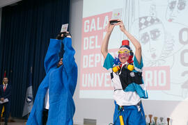 Espectáculo de humor en la Gala del Deporte Universitario 2017. Escuela Técnica Superior de Ingeniería de Telecomunicaciones. Junio de 2017