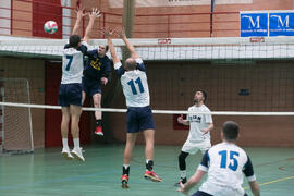 Partido UCAM - Universidad de Almería. Campeonato de España Universitario de Voleibol. Complejo Polideportivo Universitario. Abril de 2018