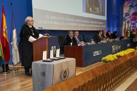 Discurso de José Ángel Narváez. Imposición de la Medalla de Oro de la Universidad de Málaga a Junta de Andalucía, Diputación Provincial de Málaga y Ayuntamiento de la capital. Paraninfo. Noviembre de 2023