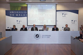 Inauguración de "The Social Dimension and Responsability of Universities". Presidencia Española de la Unión Europea. Rectorado. Mayo de 2010