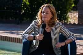 "Dialogando" con Theresa Zabell. Jardín Botánico de la Universidad de Málaga. Mayo de 2021