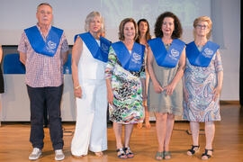 Imposición de becas. Graduación y clausura del curso del Aula de Mayores de la Universidad de Málaga. Campus de Teatinos. Junio de 2018