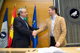 Toma de Posesión de Isaac Agudo Ruiz como nuevo profesor titular del Departamento de Lenguajes y Ciencias de la Computación de la Universidad de Málaga. Edificio del Rectorado. Febrero de 2018