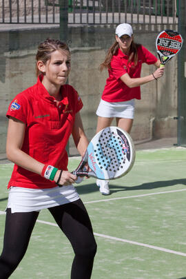 Partido de pádel. Fases Finales de los Campeonatos de España Universitarios. Antequera. Abril de 2012