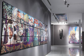 Exposición "Eugenio Chicano. Murales". Sala de exposiciones del Edificio del Rectorado. Octubre de 2011