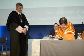 Toma de posesión de Rosario Gómez García como nueva Gerente de la Universidad de Málaga. Paraninfo. Marzo de 2024