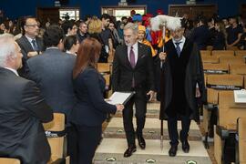 Comitiva académica. Investidura de Emilia Casas Baamonde como Doctora "Honoris Causa" por la Facultad de Derecho de la Universidad de Málaga. Paraninfo. Noviembre de 2022