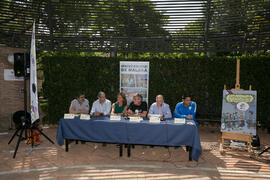 Rueda de prensa del I Día del Estudiante de la Universidad de Málaga. Jardín Botánico de la Universidad de Málaga. Mayo de 2017