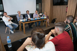 Mesa redonda: «Presente y futuro del periodismo deportivo. Valores y comunicación». Curso "Comunicación deportiva". Cursos de Verano de la Universidad de Málaga. Vélez-Málaga. Julio de 2019