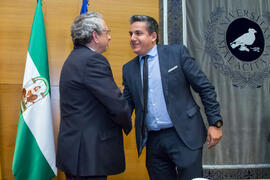 Toma de Posesión de José Antonio Montenegro Montes como nuevo profesor titular del Departamento de Lenguajes y Ciencias de la Computación de la Universidad de Málaga. Edificio del Rectorado. Febrero de 2018