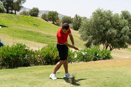 Jugador de la Universidad de Stirling. Campeonato Europeo de Golf Universitario. Antequera. Junio de 2019