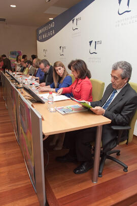 Presentación de los cursos de verano de la Universidad de Málaga. Rectorado. Mayo de 2010
