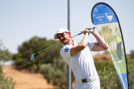 Jugador de la Universidad de Mannheim. Campeonato Europeo de Golf Universitario. Antequera. Junio de 2019