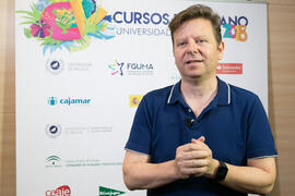 Tinet Rubira. Curso "La televisión del siglo XXI, nuevos formatos y consumos". Cursos de verano 2018 de la Universidad de Málaga. Marbella. Julio de 2018