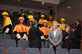 Momentos previos a la Apertura del Curso Académico 2016/2017 de la Universidad de Málaga. Salón de actos de la Escuela de Ingenierías Industriales. Septiembre de 2016