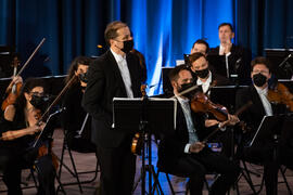 Concierto de Bandas Sonoras de la 30 edición de Fancine de la Universidad de Málaga. Auditorio de la Escuela Técnica de Ingeniería de Telecomunicaciones e Informática. Noviembre de 2020