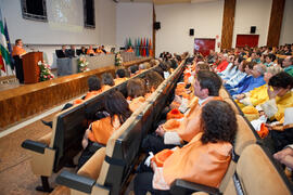Investidura como Doctor "Honoris Causa" de D. Jaime Gil Aluja por la Facultad de Económicas de la Universidad de Málaga. Paraninfo. Noviembre de 2014