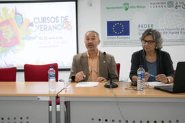Francisco José Rodríguez y María Linarejos Cruz. Curso "Patrimonio y Turismo Cultural". Cursos de Verano de la Universidad de Málaga. Vélez Málaga. Julio de 2018