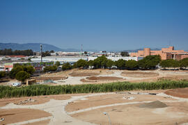 Obras en el Bulevar del Campus de Teatinos. Julio de 2021