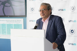 José Ángel Narváez. Presentación del I curso de verano "Mares de Andalucía". Puerto de Málaga. Julio de 2018