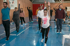 Taller de pilates e hipopresivos. 7º Congreso Internacional de Actividad Física Deportiva para Mayores. Escuela Técnica Superior de Ingeniería de Telecomunicaciones y de Informática. Noviembre de 2017