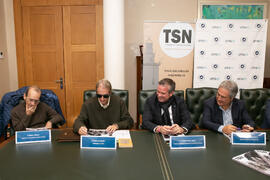 Intervención de Ramón de Unamuno en la presentación del número 6 de la revista TSN (Transatlantic Studies Network). Edificio del Rectorado. Noviembre de 2019