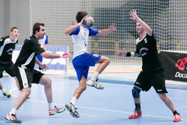 Partido Universidad de Barcelona - Universidad de Basilea. Categoría masculina. Campeonato Europeo Universitario de Balonmano. Antequera. Julio de 2017