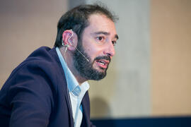 Pere Estupinyà. Conferencia "Dialogando", con Pere Estupinyà. Facultad de Ciencias. Octubre de 2018
