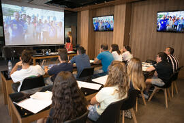 Taller «La nueva información deportiva en televisión». Curso "Comunicación deportiva". Cursos de Verano de la Universidad de Málaga. Vélez-Málaga. Julio de 2019