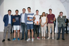 Entrega de títulos del Trofeo Rector. Gala del Deporte Universitario 2018. Escuela Técnica Superior de Ingeniería de Telecomunicaciones. Junio de 2018