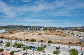 Inicio de las obras de la nueva Facultad de Turismo. Campus de Teatinos. Abril de 2021