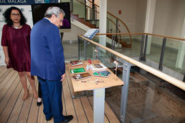 Inauguración de la exposición "Aguyjevete 2019. Muestra MBYA GUARANÍ". Edificio del Rectorado de la Universidad de Málaga. Junio de 2019