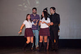 Ensayos para la Gala Inaugural de la XXIV edición de Fancine de la Universidad de Málaga. Teatro Cervantes. Noviembre de 2014