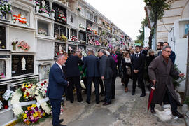 Entierro de Eugenio Chicano. Cementerio de Vélez-Málaga. Noviembre de 2019