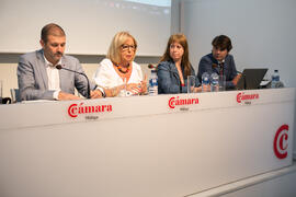 Intervención de Adelaida de la Calle en la mesa redonda "Economía Circular en la Industria". Curso "Principios de la Economía Circular". Cursos de Verano de la Universidad de Málaga. Málaga. Julio de 2018