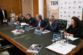 Juan Antonio García Galindo presenta el número 6 de la revista TSN (Transatlantic Studies Network). Edificio del Rectorado. Noviembre de 2019