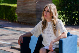 Cristina Mena. "Dialogando" con Theresa Zabell. Jardín Botánico de la Universidad de Málaga. Mayo de 2021