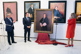Presentación del cuadro de la rectora Adelaida de la Calle en la Galería de Rectores de la Universidad de Málaga. Edificio del Rectorado. Marzo de 2019