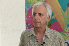 Kiko Veneno en photocall. Curso "Tres generaciones de la música Pop española". Cursos de Verano de la Universidad de Málaga. Málaga. Julio de 2018