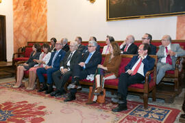 Asistentes al homenaje a Matías Cortés. Facultad de Derecho de la Universidad de Granada. Mayo de 2018
