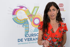 Lourdes García. Curso "Comunicación deportiva". Cursos de Verano de la Universidad de Málaga. Vélez-Málaga. Julio de 2019