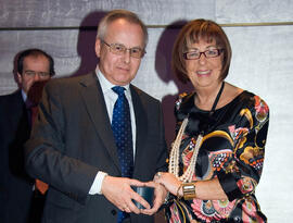 Cena de gala con motivo al homenaje para los jubilados y personal que cumple 25 años de servicio en la Universidad de Málaga. Hotel Barceló. Febrero de 2009