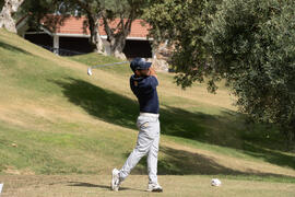 Jugador de la Universidad de Málaga. Campeonato Europeo de Golf Universitario. Antequera. Junio de 2019