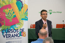 Conferencia de José López Miranda. Curso "El aceite de oliva, salud, cultura y riqueza de los pueblos mediterráneos". Cursos de Verano de la Universidad de Málaga. Vélez Málaga. Julio de 2018