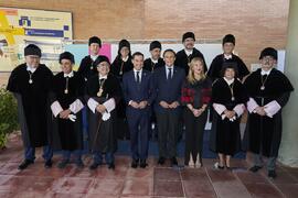 Foto de grupo previa al Solemne Acto de Apertura del Curso Académico 2022/2023 de las Universidades Andaluzas. Escuela Técnica Superior de Ingeniería Informática y Telecomunicaciones. Septiembre de 2022