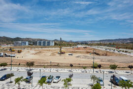 Inicio de las obras de la nueva Facultad de Turismo. Campus de Teatinos. Abril de 2021