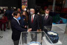 Inauguración de la exposición "Why not Korea?". Edificio del Rectorado de la Universidad de Málaga. Enero de 2022