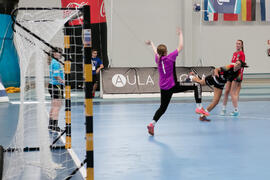 Partido Universidad de Oslo - Universidad de Colonia. Categoría femenina. Campeonato Europeo Universitario de Balonmano. Antequera. Julio de 2017